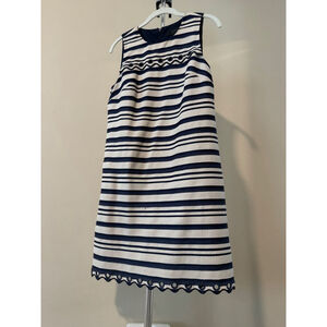 Women's J.Crew Dress, Size 4, Navy and White Striped